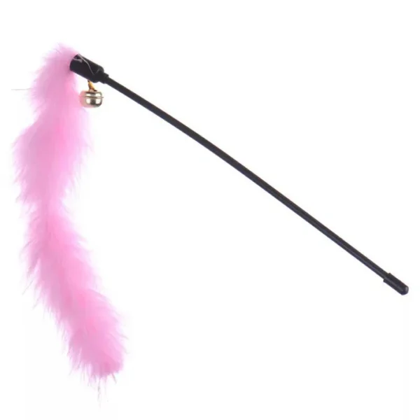 Interactive Furry Tail Cat Toy Stick to keep cats active.