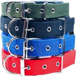 Strong Nylon Collar And Leases Padding Pet Neck Belt for Dog