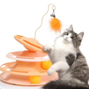 Cat Toy 3 Tier Tower Interactive Ball Toy