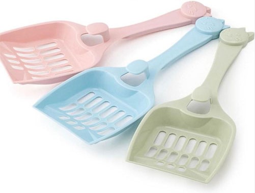 Hook scoop litter cat