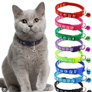 Cat Collar with Bell - Printed