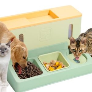 Automatic Cat & Dog Feeder and Water Dispenser, Large Capacity