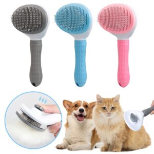 Pet Brush Dog & Cat Hair Massage Handle Comb